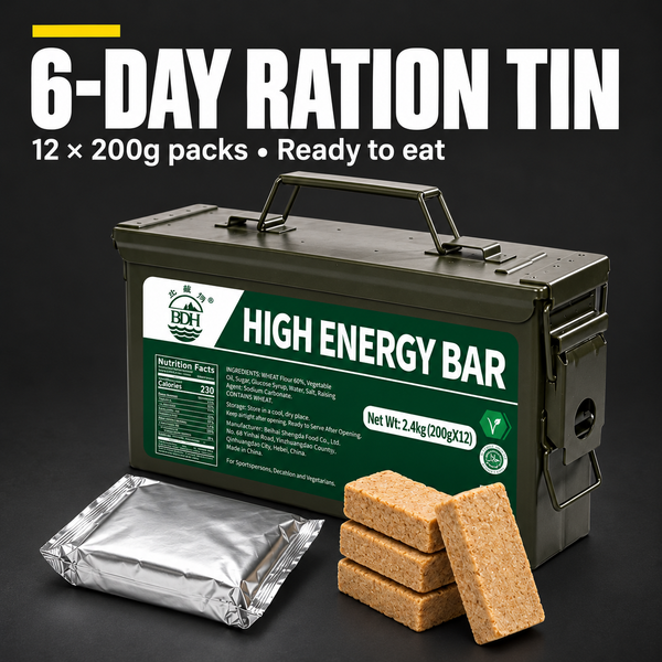 High-Energy Survival Biscuits – 6-Day Emergency Ration Tin