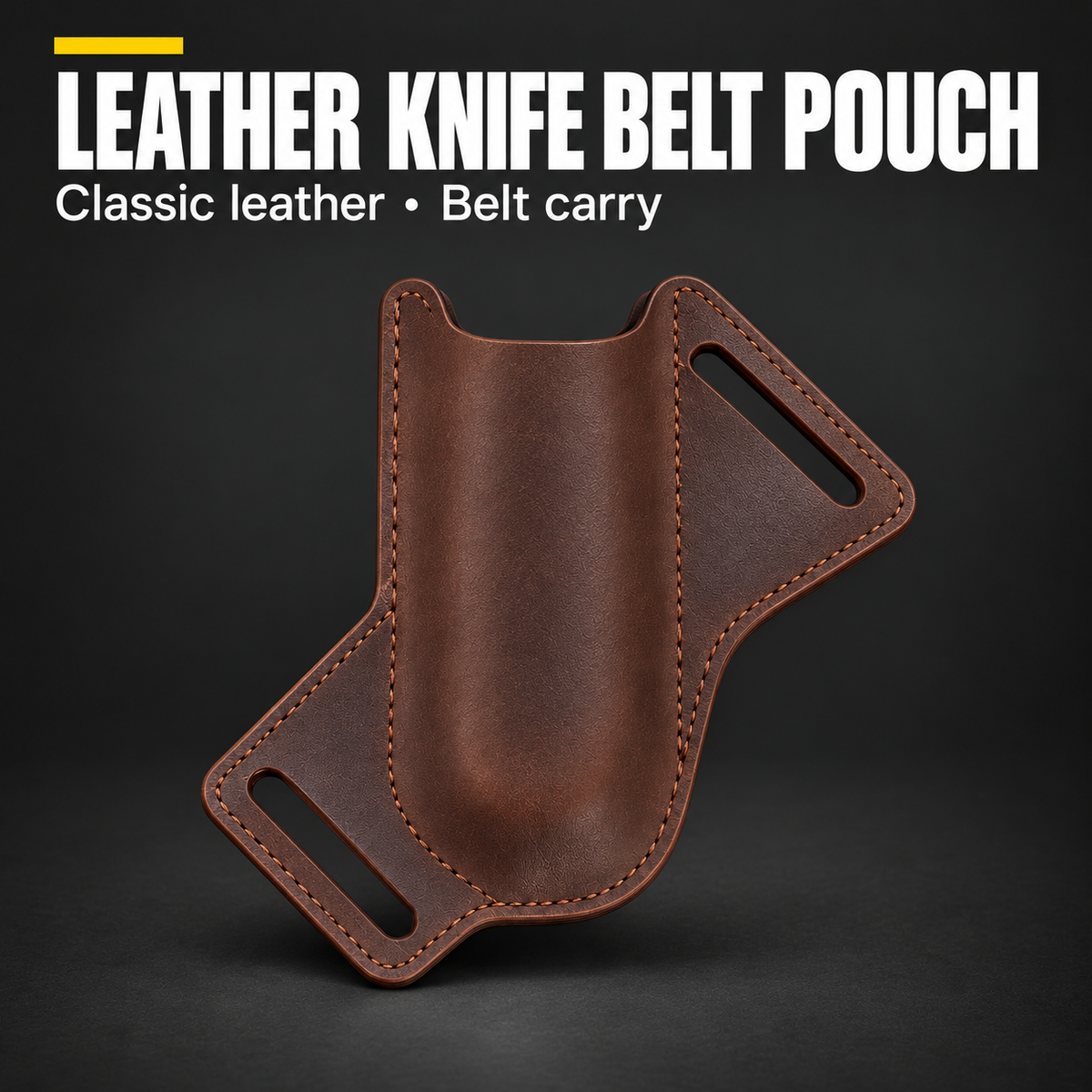 Leather Knife Belt Pouch – Classic Outdoor Sheath