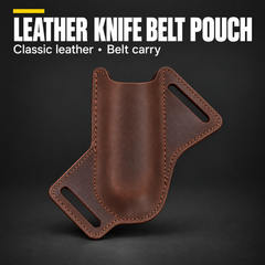 Leather Knife Belt Pouch – Classic Outdoor Sheath