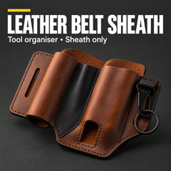 LEATHER BELT SHEATH — Tool organiser • Sheath only