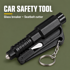 Emergency Car Safety Hammer – 3‑in‑1 Rescue Tool | PrepPro