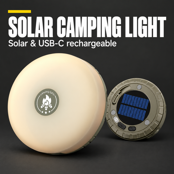 Solar Camping Lantern with 10m LED Light Strip | PrepPro