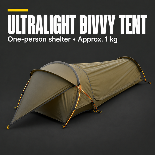 Ultralight Bivvy Tent 1kg – 1-Person, 4-Season Shelter