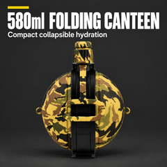 580ml FOLDING CANTEEN — Compact collapsible hydration