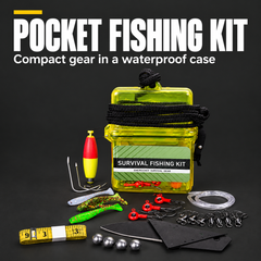POCKET FISHING KIT — Compact gear in a waterproof case