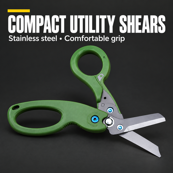 PrepPro Field Medic Survival Scissors – Heavy Duty Emergency Utility Shears