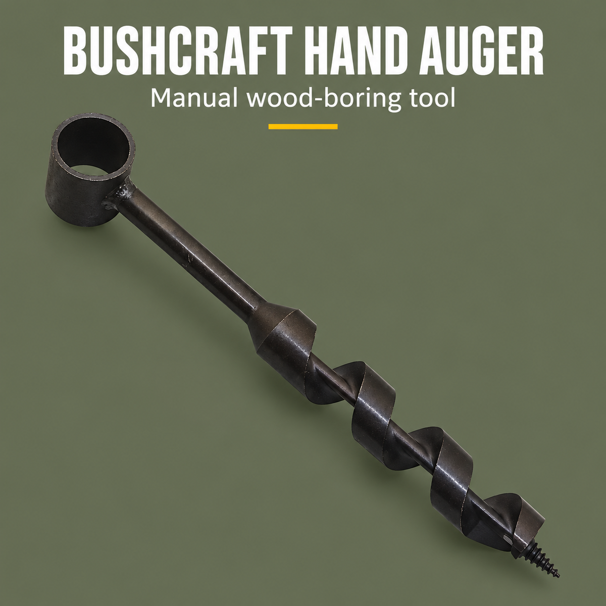 Bushcraft Hand Auger Drill Bit – Survival Shelter & Camp Tool