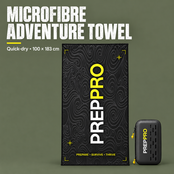 Quick-Dry Microfibre Adventure Towel – 100 × 183 cm | PrepPro