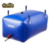 PrepPro Australia 240L blue heavy-duty PVC water storage bladder with faucet valve and reinforced carry handles