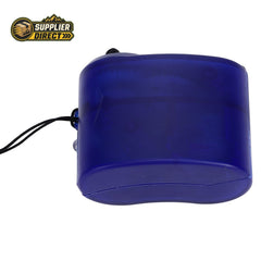 PrepPro Australia blue portable hand crank USB emergency phone charger with a translucent frosted ABS case