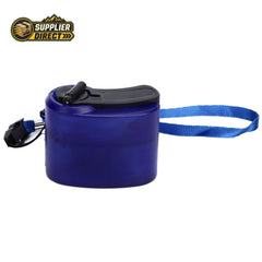 PrepPro Australia portable blue hand crank USB phone charger with a lanyard for outdoor emergency power