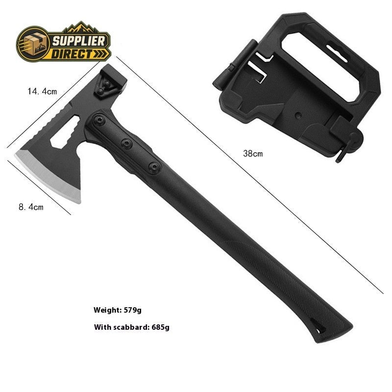 PrepPro Australia Ironclad X-Series Ranger 380 camp axe with stainless steel head, ABS handle, and protective sheath.