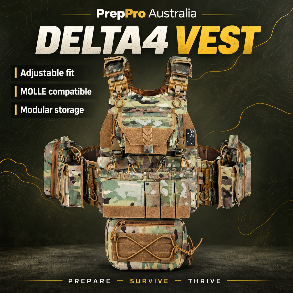 Delta4 Plate Carrier Vest – Premium Modular System