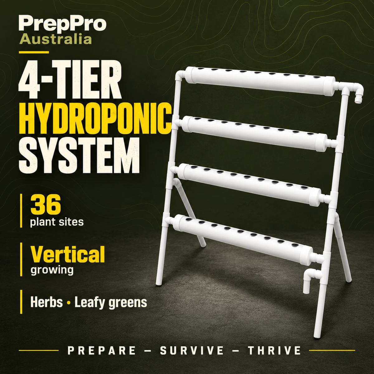 4-Tier NFT Hydroponic Grow System Kit