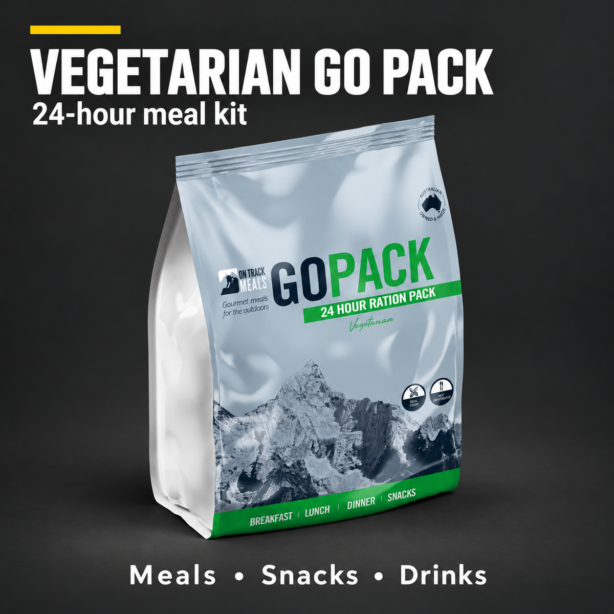 VEGETARIAN GO PACK — 24-hour meal kit