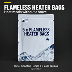 FLAMELESS HEATER BAGS — Heat meals without a stove