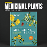 Gardener’s Companion to Medicinal Plants – Book on charcoal background