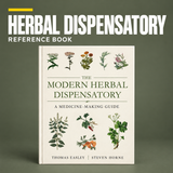 Modern Herbal Dispensatory: A Medicine‑Making Guide – Book on olive background