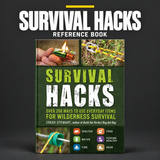 Survival Hacks: Everyday Items for Wilderness Survival on charcoal background