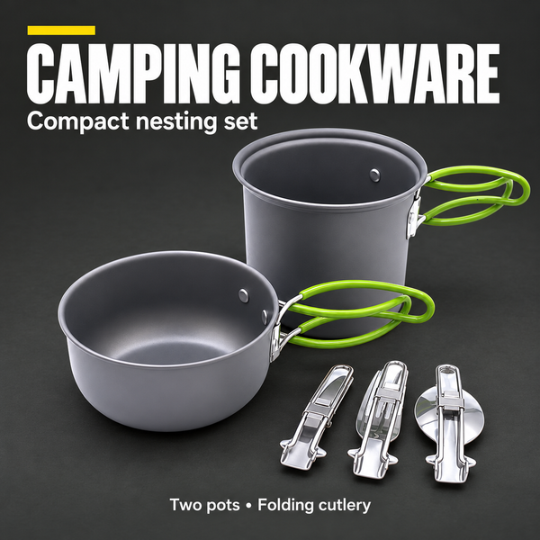 Compact Camping Cookware Set – Lightweight & Portable | PrepPro