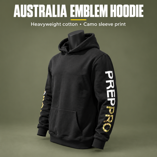 Australia Emblem Hoodie – Rugged Style | PrepPro