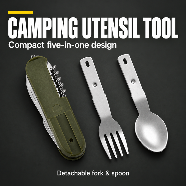 Multifunction Camping Utensil Tool – Compact & Durable | PrepPro