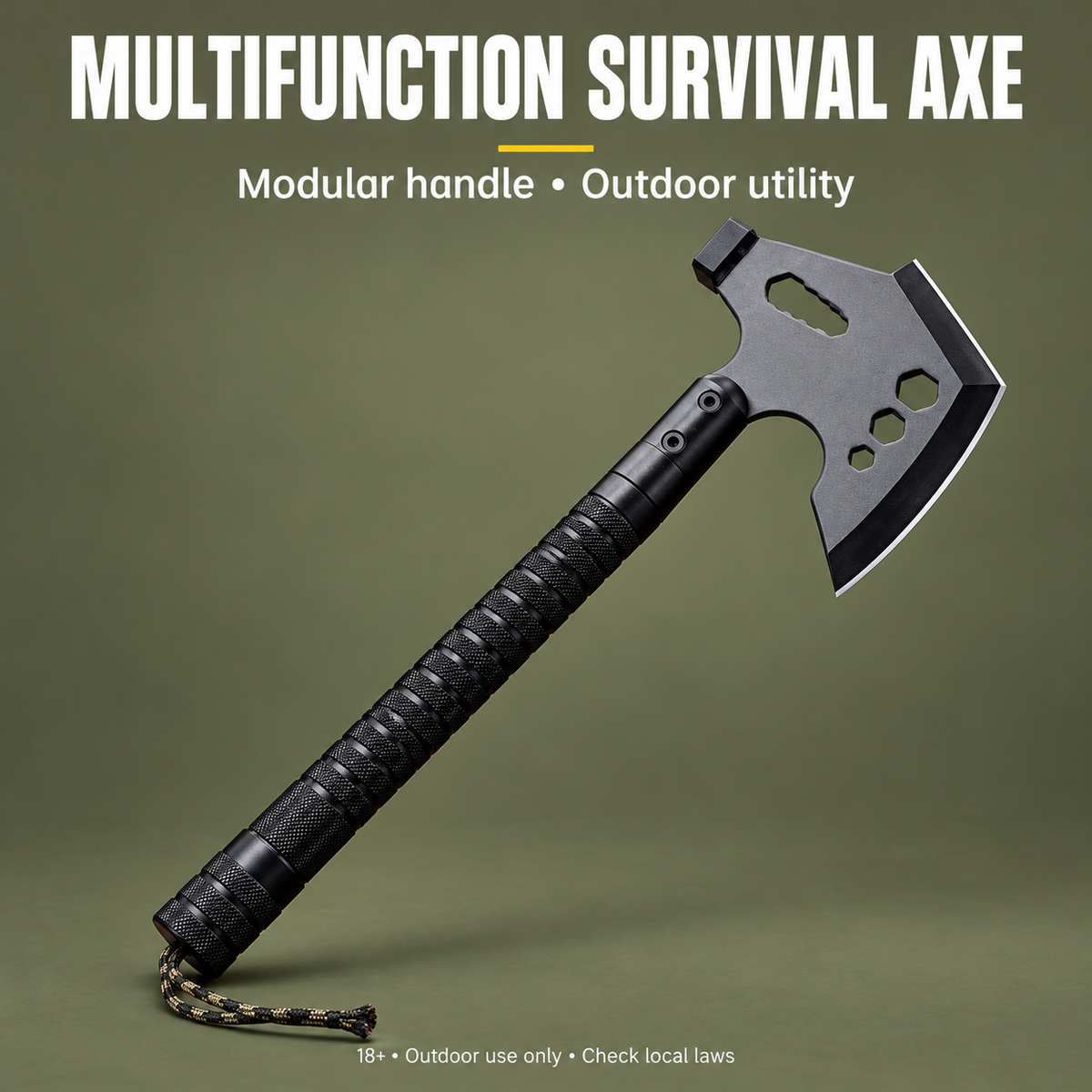 Multifunction Survival Axe – All‑In‑One Outdoor Tool