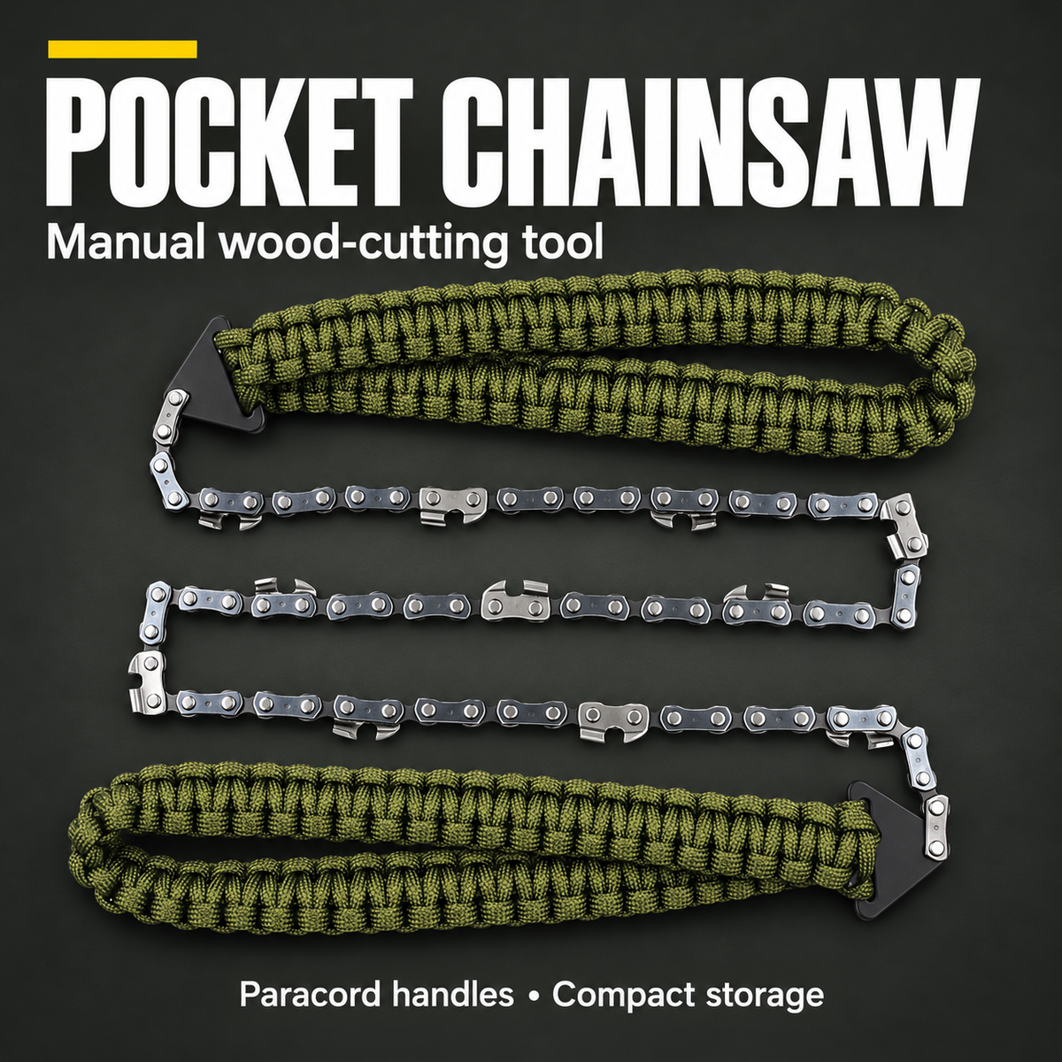 Portable Paracord Chainsaw – Lightweight Cutting Tool