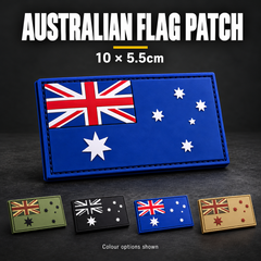 Australian Flag Morale Patch 10×5.5cm – Tactical & Rugged