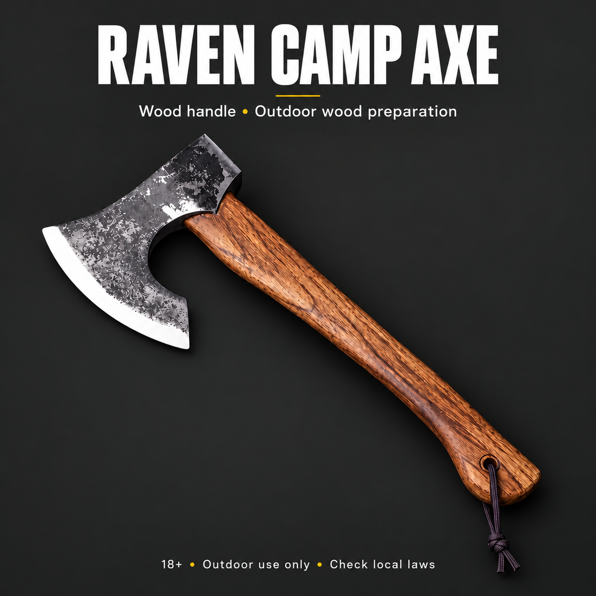 Raven Viking Axe – Nordic‑Style Outdoor Tool — product overview