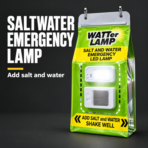 Saltwater Emergency Lamp – Battery‑Free Survival Light | PrepPro