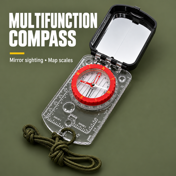 Multifunction Compass – Accurate Outdoor Navigation Tool | PrepPro