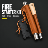 Fire Starter Kit + StormStrike Waterproof Matches (Bundle)