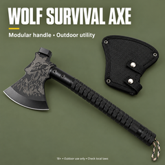 Wolf Survival Axe – Rugged Outdoor Tool