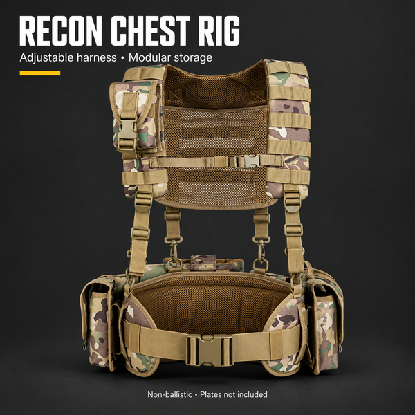 Recon Chest Rig – Modular Front‑Carry System | PrepPro