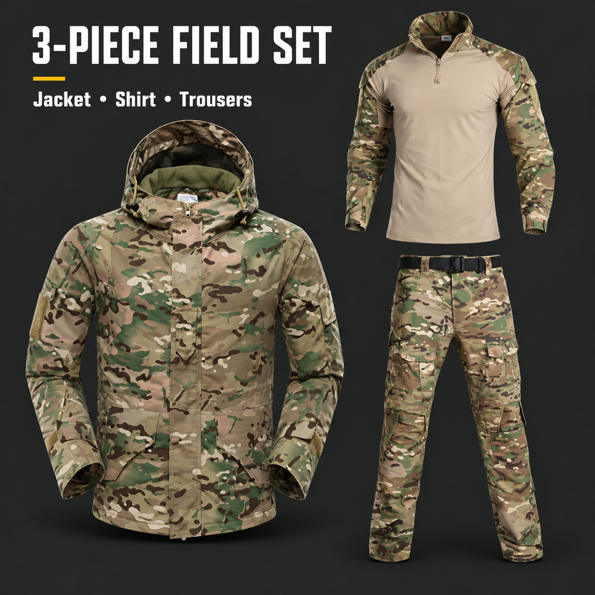 3‑Piece Set – Elite Field & Training Gear — product overview