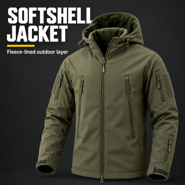 Softshell Jacket – Fleece‑Lined & Weather‑Resistant