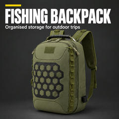 FISHING BACKPACK — Organised storage for outdoor trips