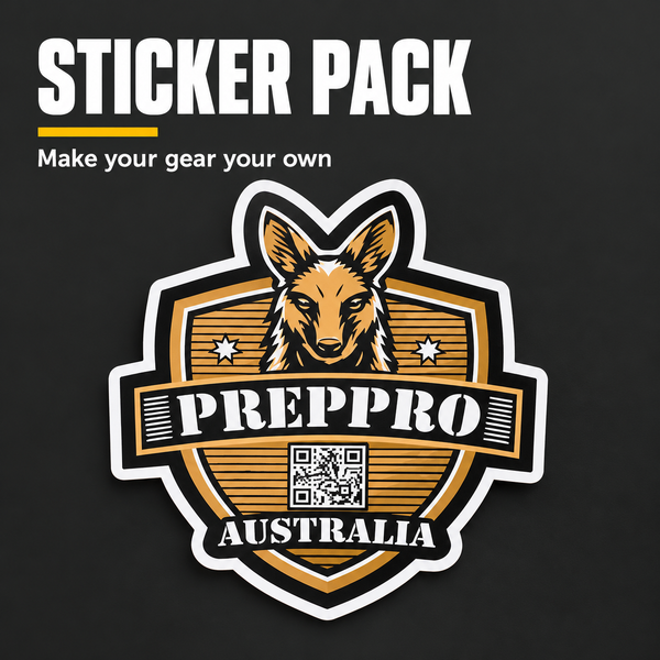 PrepPro Australia Sticker Pack – Rugged & Iconic