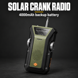 Solar Crank Radio – 4000mAh Power Bank & Emergency lighting