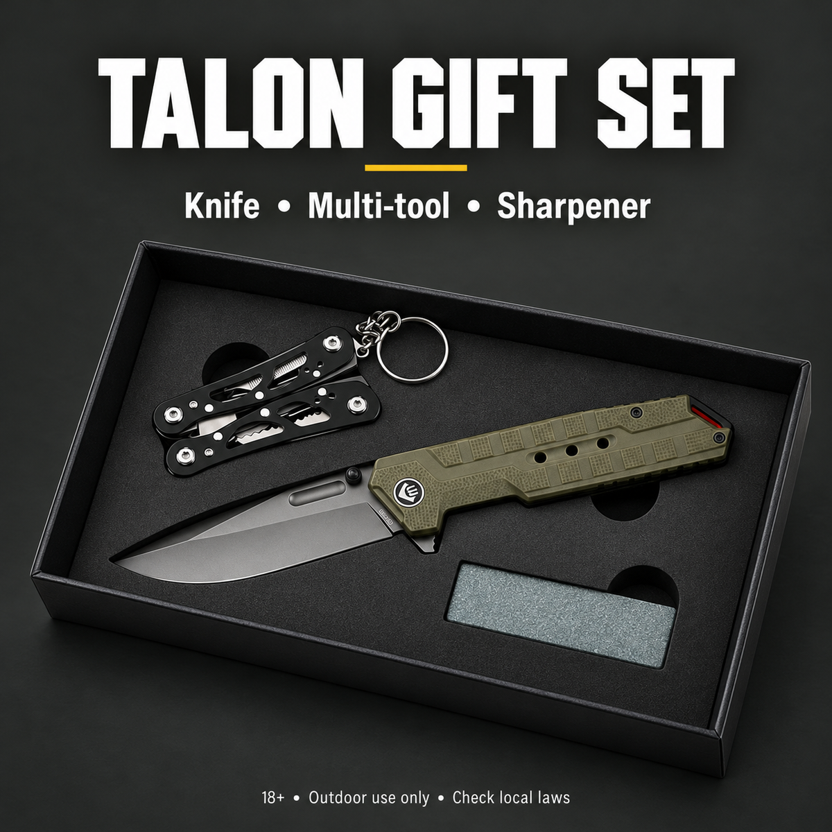 PrepPro Talon Gift Set – Precision Survival Essentials — square olive/charcoal product image