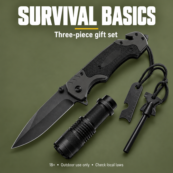 PrepPro Survival Basics Gift Set – 3‑Piece Readiness Kit