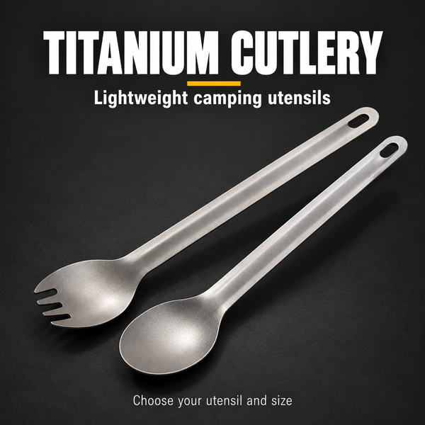 Titanium Camping Cutlery Set | Lightweight Outdoor Gear