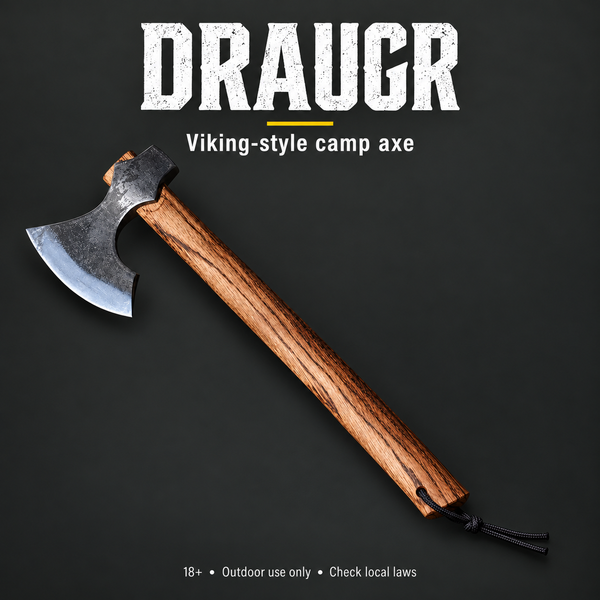 Viking‑Style Camp Axe – DRAUGR | PrepPro