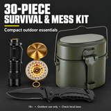 30‑Piece Outdoor Survival and Mess Kit | PrepPro