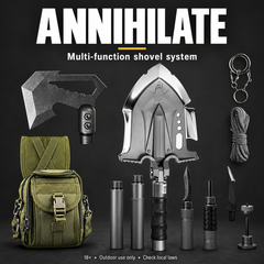 ANNIHILATE Premium Multi-Function Shovel System — olive/charcoal product image
