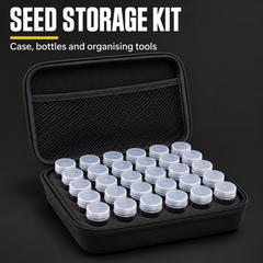 Seed Storage Kit with Case, Labels & Tools