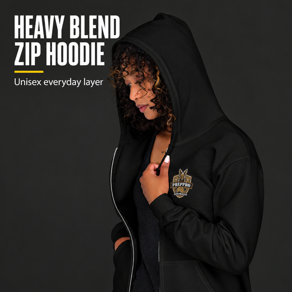 Unisex heavy blend zip hoodie - PrepPro