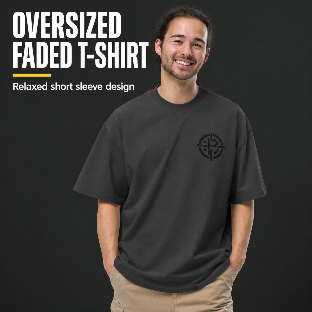 Oversized faded t-shirt - PrepPro