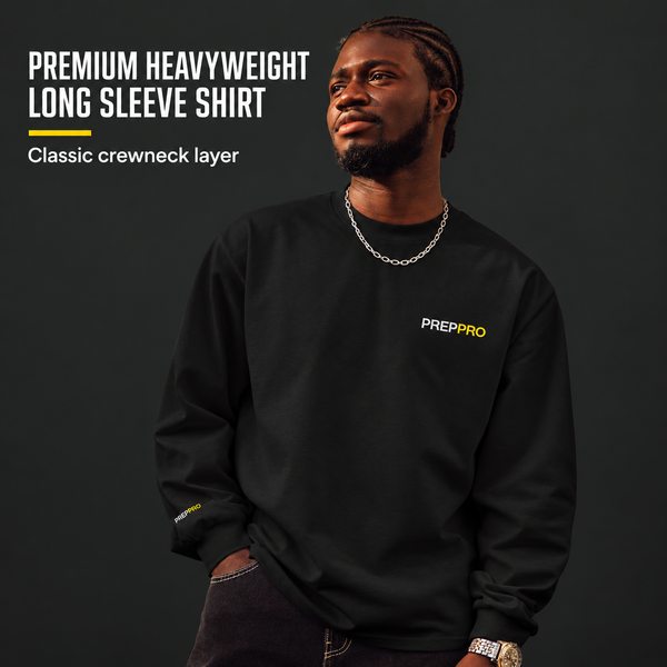 Premium heavyweight long sleeve shirt - PrepPro